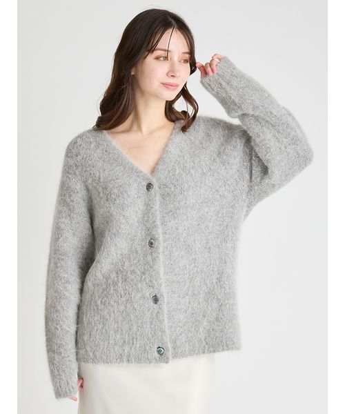 セール】スパークルミディ丈カーディガン（カーディガン/ボレロ