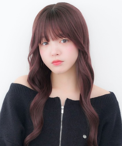 LINEASTORIA（リネアストリア）の「【フルウィッグ・ロング】ビジューロング（ウィッグ・レディース・ゴールド系その他/パープル系その他/ブラウン/ダークブラウン/ブラック・M）」の4枚目の写真