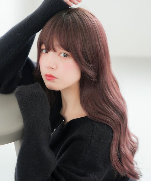 LINEASTORIA（リネアストリア）の「【フルウィッグ・ロング】ビジューロング（ウィッグ・レディース・ゴールド系その他/パープル系その他/ブラウン/ダークブラウン/ブラック・M）」の8枚目の写真