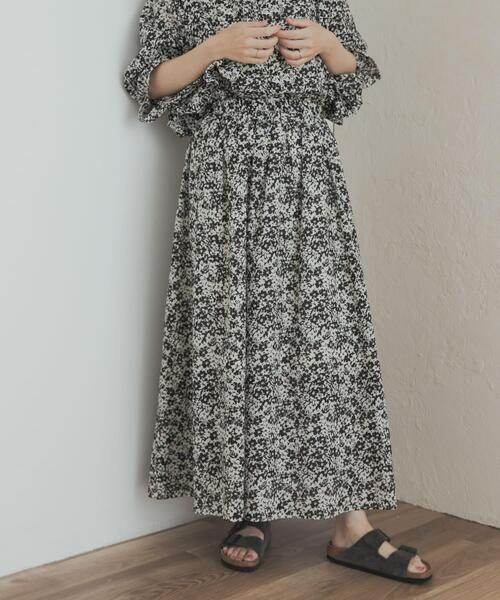 セール】フラワープリントギャザースカート（スカート）｜URBAN