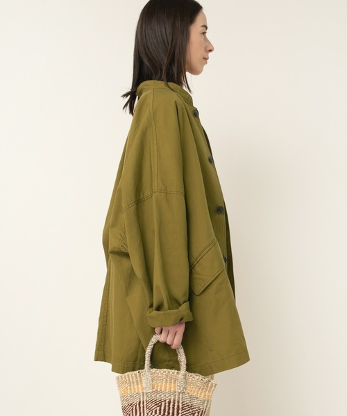 J2144 スタンドカラーロングジャケット（ノーカラージャケット）｜RNA