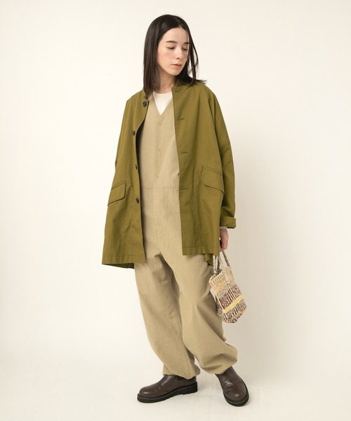 ナインアール rrrrrrrrr ノーカラージャケット アウター ジャケット LEPSIM（レプシィム）の「ノーカラーリョウポケジャケット