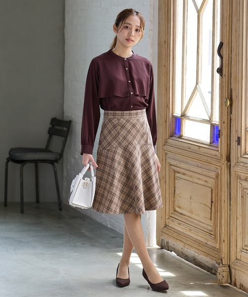 Honeys（ハニーズ）の「ひざ丈マーメイドスカート（スカート・レディース・ベージュ系その他/ブラック/グレー系その他・S/M/LL/L）」の7枚目の写真