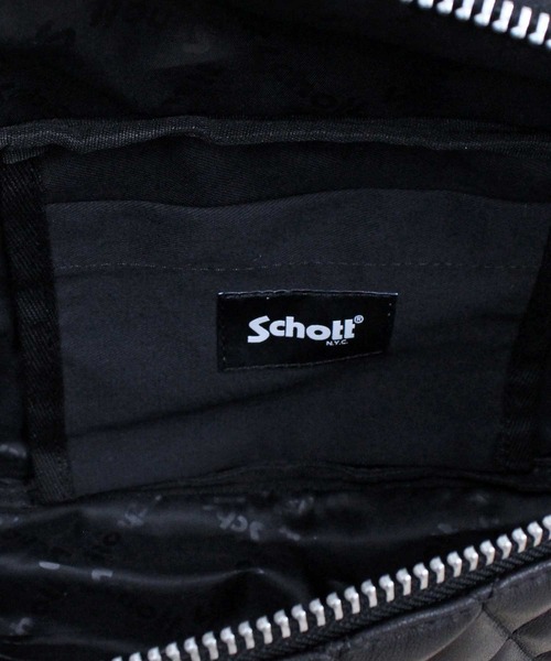 schott(ショット)の「PADDED BODY BAG(ショルダーバッグ・メンズ・ブラック×シルバー/ブラック×ゴールド・FREE)」の7枚目の写真