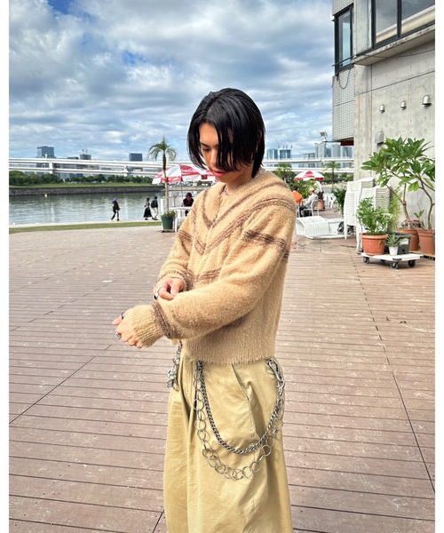 MandO（Auntie Rosa）（エムオー）の「ノルディック柄ジップアップニット（ニット/セーター・メンズ・オフホワイト/ネイビー/レッド・MEDIUM/LARGE）」の18枚目の写真