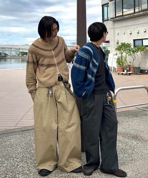 MandO（Auntie Rosa）（エムオー）の「ノルディック柄ジップアップニット（ニット/セーター・メンズ・オフホワイト/ネイビー/レッド・MEDIUM/LARGE）」の12枚目の写真