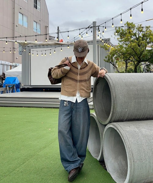 MandO（Auntie Rosa）（エムオー）の「ノルディック柄ジップアップニット（ニット/セーター・メンズ・オフホワイト/ネイビー/レッド・MEDIUM/LARGE）」の19枚目の写真