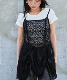 WEGO（ウィゴー）の「WEGO/ドロストデザインキャミワンピース（ワンピース）」