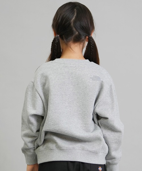 THE NORTH FACE(ザノースフェイス)の「THE NORTH FACE/ザ・ノース・フェイス SWEAT GRAPHIC CR キッズ スウェット NTJ62561(スウェット・キッズ・ミックスグレー/ブラック・160cm/150cm/140cm/130cm)」の4枚目の写真