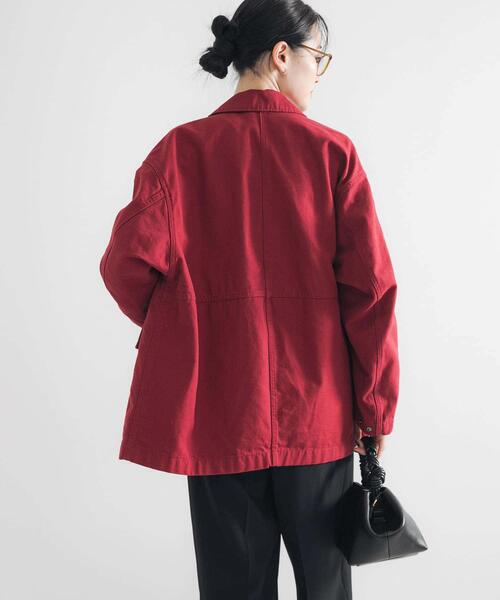 URBAN RESEARCH（アーバンリサーチ）の「コットンオックスカバーオール（カバーオール・レディース・ブラウン/レッド/ネイビー・FREE）」の8枚目の写真