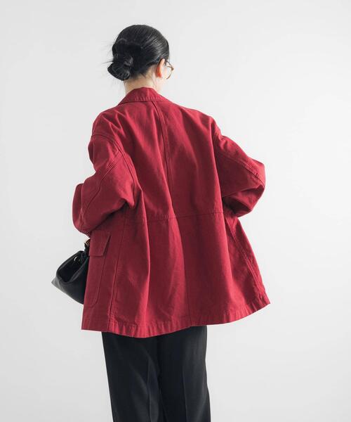 Late checkout カバーオール BEARDSLEY カバーオール 「15 quinze」レザーコンビワークジャケット