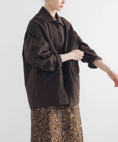 URBAN RESEARCH（アーバンリサーチ）の「コットンオックスカバーオール（カバーオール・レディース・ブラウン/レッド/ネイビー・FREE）」の14枚目の写真