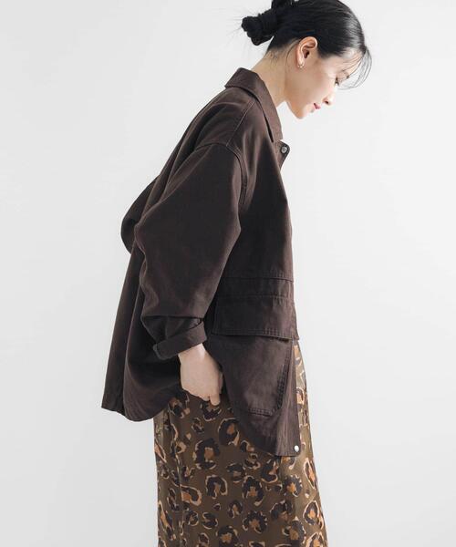 URBAN RESEARCH（アーバンリサーチ）の「コットンオックスカバーオール（カバーオール・レディース・ブラウン/レッド/ネイビー・FREE）」の15枚目の写真