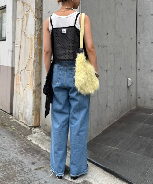 HELLO.SANFRANCISCO（ハローサンフランシスコ）の「【HELLO.SANFRANCISCO/ハローサンフランシスコ】アシメフリルドットレースキャミ（タンクトップ・レディース・サックスブルー/ブラック/オフホワイト・ONE SIZE）」の18枚目の写真