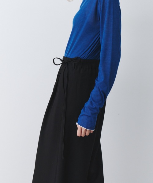 bita.（ビタ）の「サイドリボン2タックワイドパンツ（スラックス・レディース・ブラック/ベージュ/チャコールグレー・LARGE/MEDIUM）」の18枚目の写真