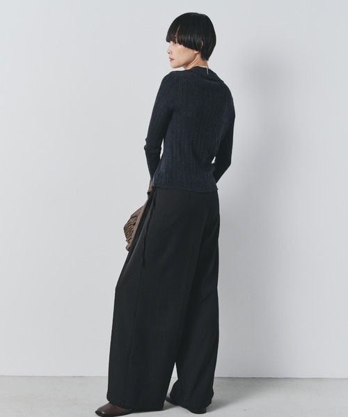 bita.（ビタ）の「サイドリボン2タックワイドパンツ（スラックス・レディース・ブラック/ベージュ/チャコールグレー・LARGE/MEDIUM）」の13枚目の写真