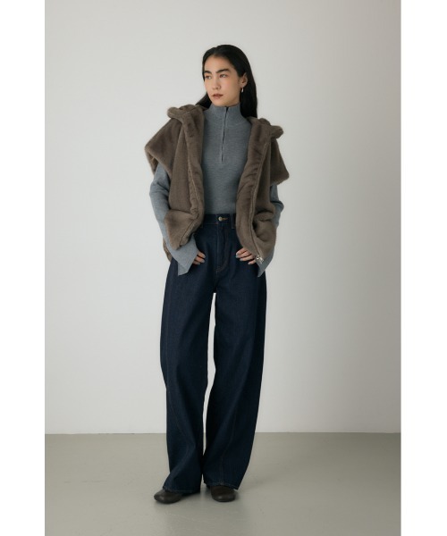 crie conforto（クリーコンフォルト）の「ラウンドトゥストレッチブーツ　靴（ブーツ・レディース・ブラウン/ブラック・SMALL/MEDIUM/LARGE/LL）」の17枚目の写真