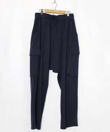 352132：くいしんぼうバーガー柄 リラックスサルエルパンツ