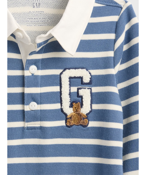 GAP（ギャップ）の「ヴィンテージソフト バーシティスタイル くまさん Gapロゴ カバーオール (ベビー)（ロンパース・キッズ・ブルー/ピンク・60cm/80ｃｍ/70cm/90cm/50cm）」の5枚目の写真