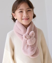 新品未開封 スナイデル ブローチ付きマフラー ピンク SNIDEL（スナイデル）の「ブローチセットマフラー（マフラー