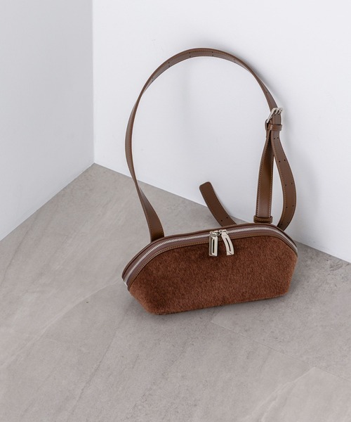 ADD CULUMN/FIGRE BODYBAG HAIR CALF（ショルダーバッグ）｜ADD