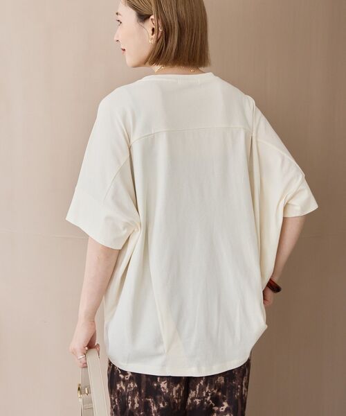 AMERICAN HOLIC(アメリカンホリック)の「接触冷感前後ニュアンスプルオーバー(Tシャツ/カットソー・レディース・アイボリー/ベージュ/ネイビー・L/M)」の18枚目の写真