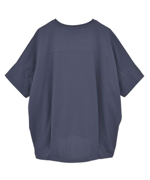 AMERICAN HOLIC(アメリカンホリック)の「接触冷感前後ニュアンスプルオーバー(Tシャツ/カットソー・レディース・アイボリー/ベージュ/ネイビー・L/M)」の6枚目の写真