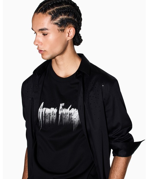 ARMANI EXCHANGE(アルマーニエクスチェンジ)の「【A|X アルマーニ エクスチェンジ】AXロゴ 半袖クルーネックTシャツ/REGULAR(Tシャツ/カットソー・メンズ・ブラック/ホワイト・X-LARGE/X-SMALL/SMALL/MEDIUM/LARGE/XX-LARGE)」の11枚目の写真
