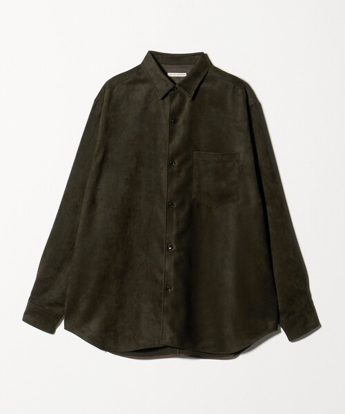 UNITED ARROWS(ユナイテッドアローズ)の「スエードライク レギュラーカラー オーバーシャツ(シャツ/ブラウス・メンズ・オリーブ/ブラック・S/L/M/XL)」の11枚目の写真