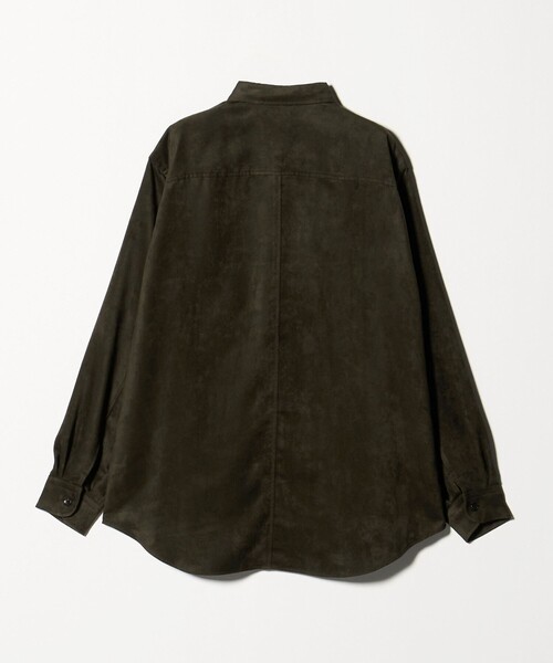 UNITED ARROWS(ユナイテッドアローズ)の「スエードライク レギュラーカラー オーバーシャツ(シャツ/ブラウス・メンズ・オリーブ/ブラック・S/L/M/XL)」の12枚目の写真
