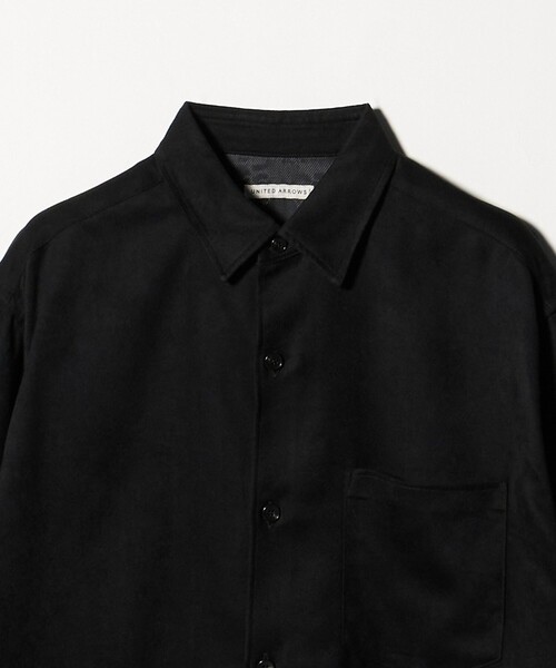UNITED ARROWS(ユナイテッドアローズ)の「スエードライク レギュラーカラー オーバーシャツ(シャツ/ブラウス・メンズ・オリーブ/ブラック・S/L/M/XL)」の19枚目の写真