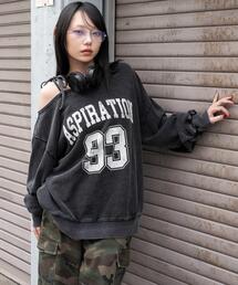 WEGO | WEGO/【25年秋冬新作】2WAYグラフィックワンショルBIGスウェット(スウェット)