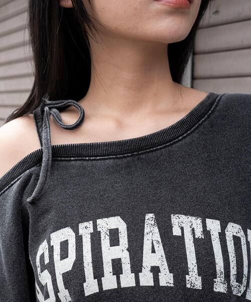 WEGO（ウィゴー）の「WEGO/【25年秋冬新作】2WAYグラフィックワンショルBIGスウェット（スウェット・レディース・その他1/その他2/その他3/その他4/その他5/その他6/その他7/その他8・FREE）」の15枚目の写真