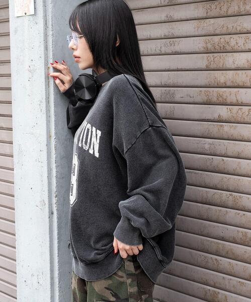 WEGO（ウィゴー）の「WEGO/【25年秋冬新作】2WAYグラフィックワンショルBIGスウェット（スウェット・レディース・その他1/その他2/その他3/その他4/その他5/その他6/その他7/その他8・FREE）」の21枚目の写真