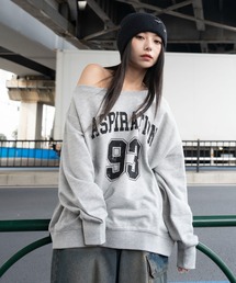 WEGO/2WAYグラフィックワンショルBIGスウェット