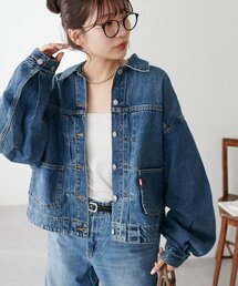 DISCOAT(fBXR[g)LEVIS BALLOON SLEEVE TRCKER JK(fjWPbg)