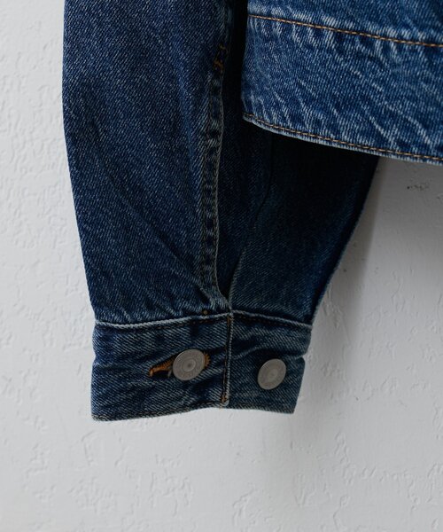 DISCOAT(ディスコート)の「LEVIS BALLOON SLEEVE TRCKER JK(デニムジャケット・レディース・サックスブルー・SMALL)」の9枚目の写真