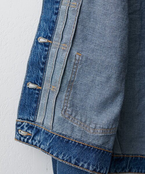 DISCOAT(ディスコート)の「LEVIS BALLOON SLEEVE TRCKER JK(デニムジャケット・レディース・サックスブルー・SMALL)」の11枚目の写真