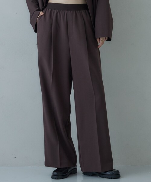 GALLEST(ギャレスト)の「Comfy SET UP|イージーストレートワイドパンツ【セットアップ対応/通勤/カセット服】(その他パンツ・レディース・ブラック/ブラウン系その他/ベージュ・34/36/38/40)」の22枚目の写真