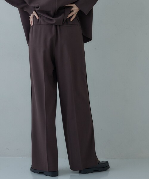 GALLEST(ギャレスト)の「Comfy SET UP|イージーストレートワイドパンツ【セットアップ対応/通勤/カセット服】(その他パンツ・レディース・ブラック/ブラウン系その他/ベージュ・34/36/38/40)」の21枚目の写真