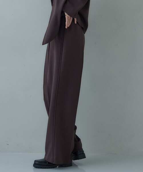 GALLEST(ギャレスト)の「Comfy SET UP|イージーストレートワイドパンツ【セットアップ対応/通勤/カセット服】(その他パンツ・レディース・ブラック/ブラウン系その他/ベージュ・34/36/38/40)」の20枚目の写真