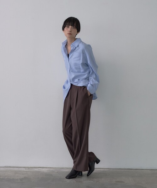 GALLEST(ギャレスト)の「Comfy SET UP|イージーストレートワイドパンツ【セットアップ対応/通勤/カセット服】(その他パンツ・レディース・ブラック/ブラウン系その他/ベージュ・34/36/38/40)」の18枚目の写真