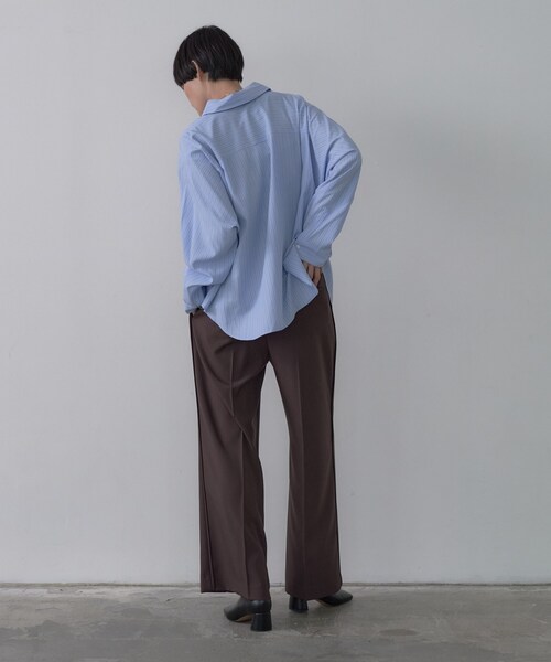 GALLEST(ギャレスト)の「Comfy SET UP|イージーストレートワイドパンツ【セットアップ対応/通勤/カセット服】(その他パンツ・レディース・ブラック/ブラウン系その他/ベージュ・34/36/38/40)」の17枚目の写真