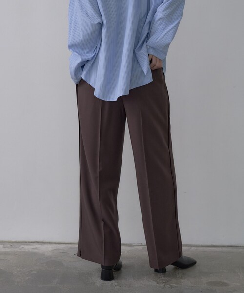 GALLEST(ギャレスト)の「Comfy SET UP|イージーストレートワイドパンツ【セットアップ対応/通勤/カセット服】(その他パンツ・レディース・ブラック/ブラウン系その他/ベージュ・34/36/38/40)」の14枚目の写真