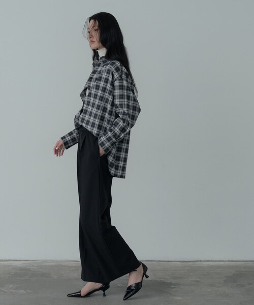 GALLEST(ギャレスト)の「Comfy SET UP|イージーストレートワイドパンツ【セットアップ対応/通勤/カセット服】(その他パンツ・レディース・ブラック/ブラウン系その他/ベージュ・34/36/38/40)」の10枚目の写真