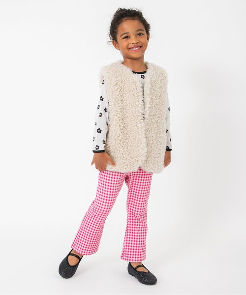 BREEZE（ブリーズ）の「ファーベスト（ベスト・キッズ・アイボリー/ブラウン・110/90/130）」の5枚目の写真