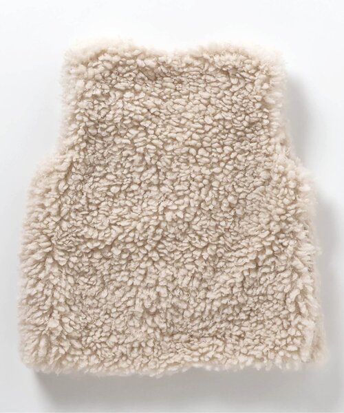 BREEZE（ブリーズ）の「ファーベスト（ベスト・キッズ・アイボリー/ブラウン・110/90/130）」の4枚目の写真