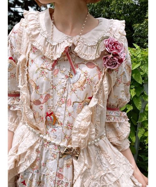 ピンクハウス　♡新品未使用♡　バラ柄コットンワンピース ピンクハウス ♡新品未使用♡ バラ柄コットンワンピース PINK HOUSE