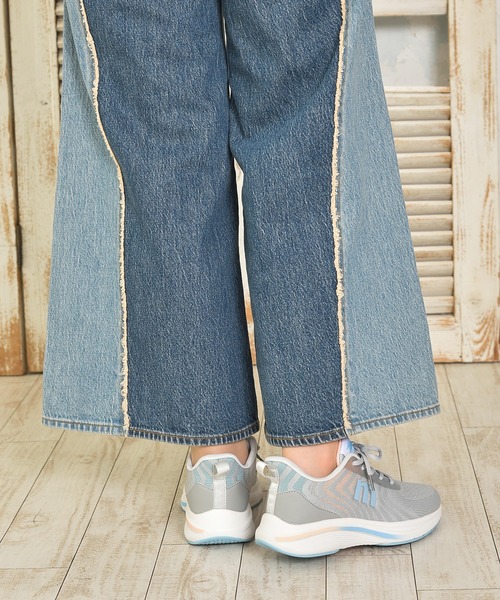 moz(モズ)の「moz(モズ)ニットメッシュ軽量厚底スニーカー(スニーカー・レディース・ブラック/ナチュラル/ライトグレー・23.0cm/23.5cm/24.0cm/24.5cm/25.0cm)」の12枚目の写真
