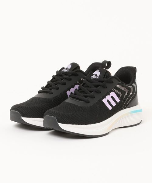 moz(モズ)の「moz(モズ)ニットメッシュ軽量厚底スニーカー(スニーカー・レディース・ブラック/ナチュラル/ライトグレー・23.0cm/23.5cm/24.0cm/24.5cm/25.0cm)」の16枚目の写真